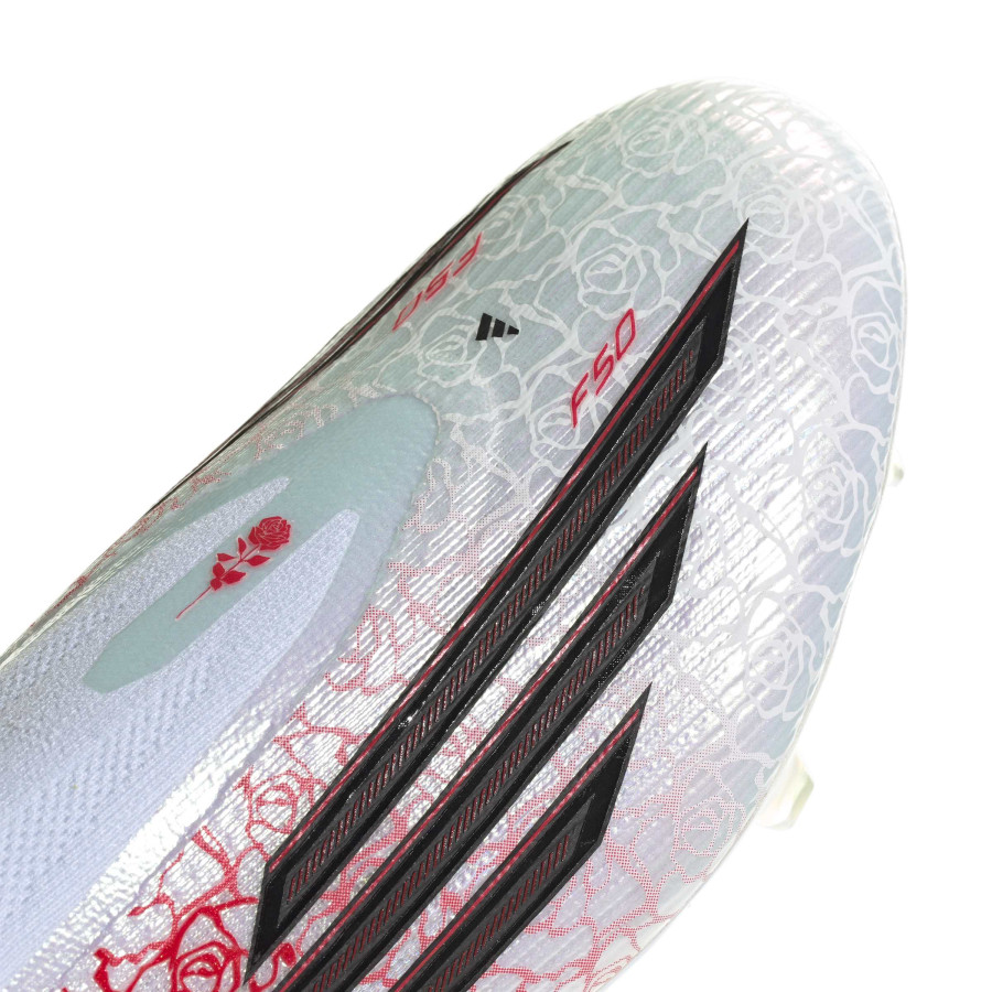 adidas F50 Lamine Yamal LaceLess Elite FG blanc rouge