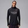 Sweat zippé PSG Strike Elite Aerogami noir blanc