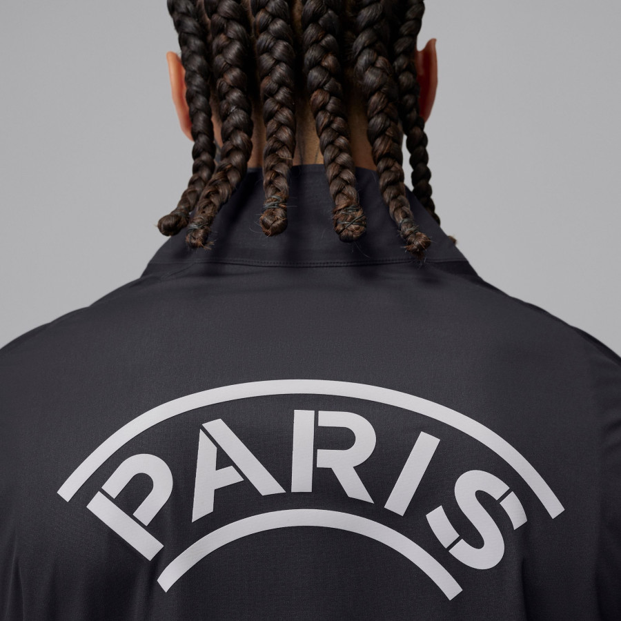 Sweat zippé PSG Strike Elite Aerogami noir blanc