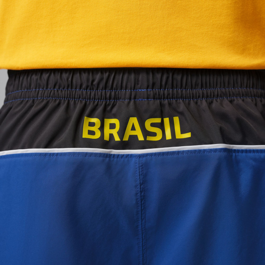 Short Lifestyle Brésil bleu jaune