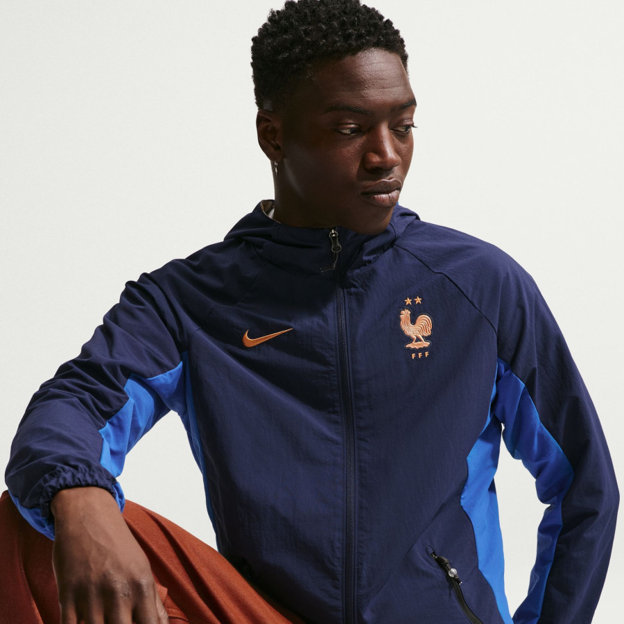Coupe vent Equipe de France bleu