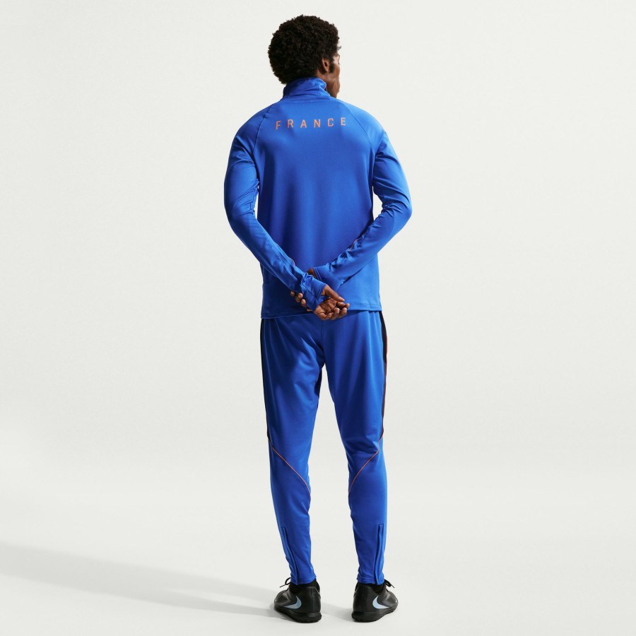 Sweat zippé Equipe de France Strike bleu
