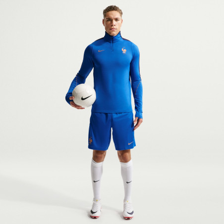 Short entraînement Equipe de France strike bleu