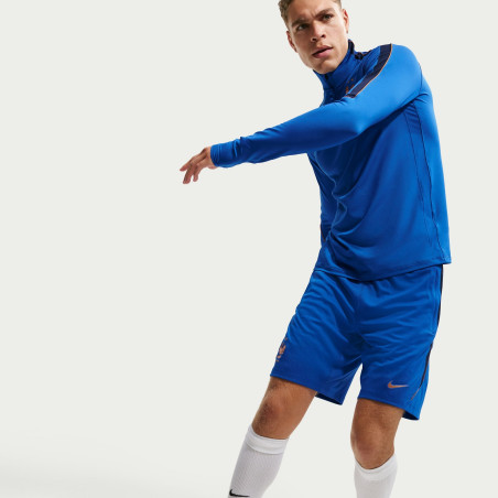 Short entraînement Equipe de France strike bleu