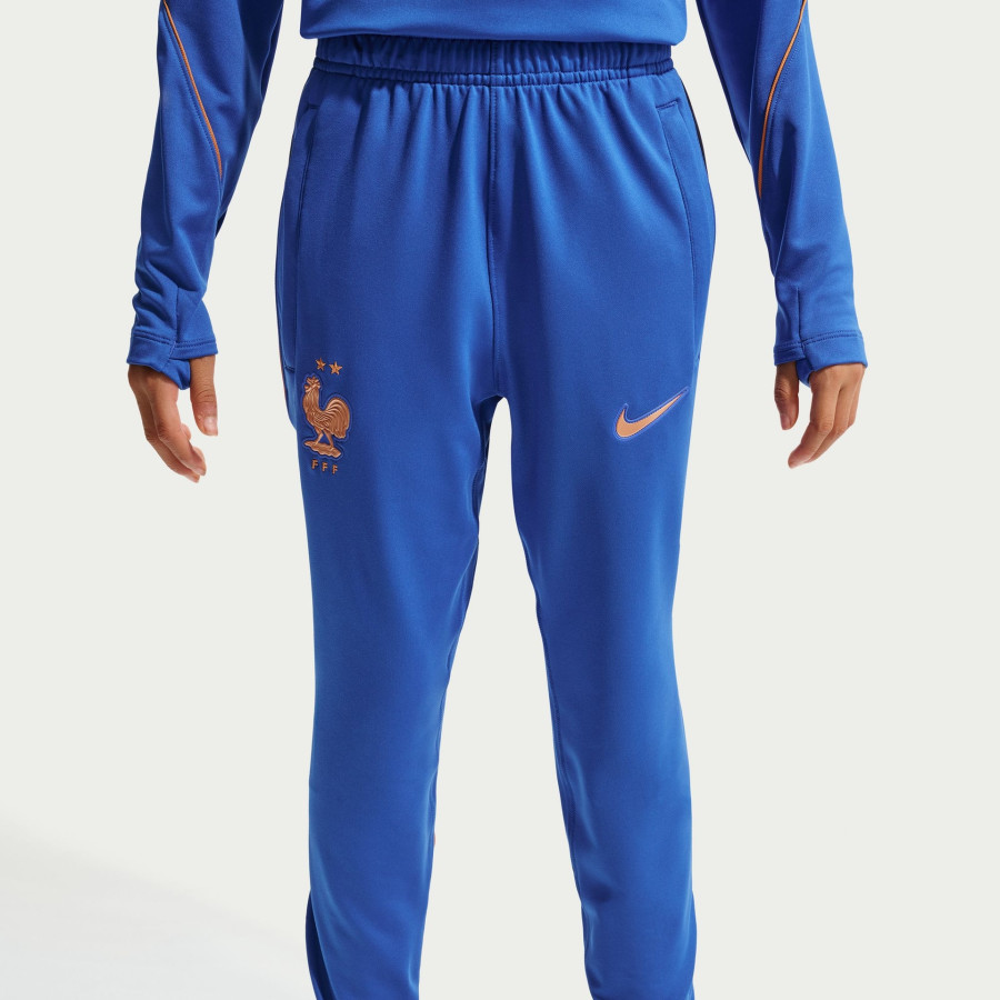 Pantalon survêtement junior Equipe de France Strike bleu