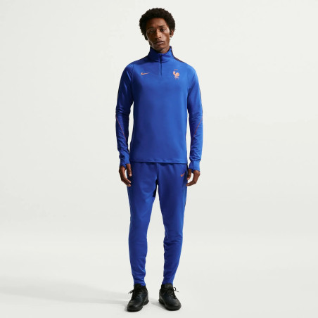 Sweat zippé Equipe de France Strike bleu