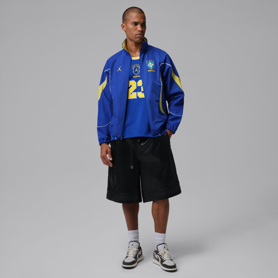 Veste survêtement Brésil Jordan Anthem bleu jaune