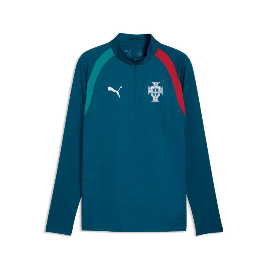 Sweat zippé Portugal bleu