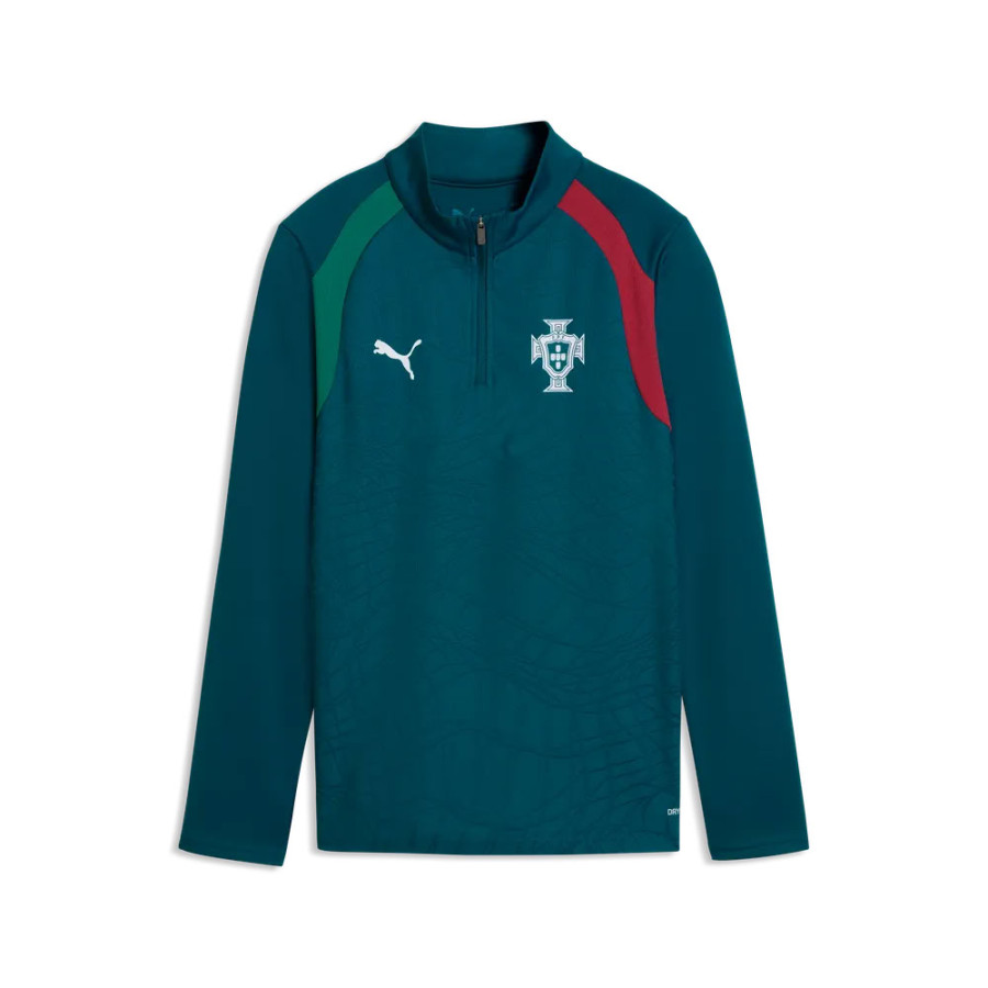 Sweat zippé junior Portugal bleu