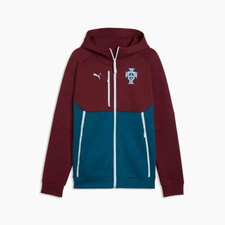 Veste survêtement Portugal PumaTech rouge bleu