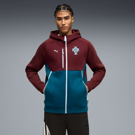 Veste survêtement Portugal PumaTech rouge bleu