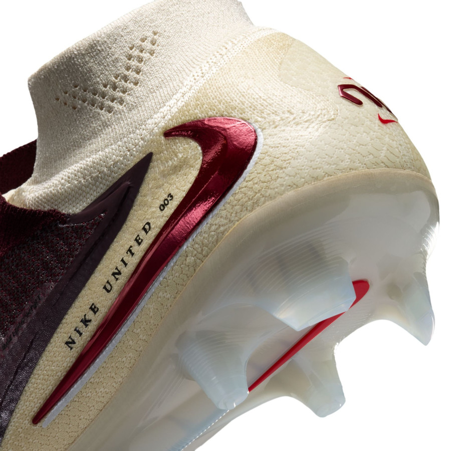 Nike Phantom 6 montante United 3 Elite FG rouge blanc