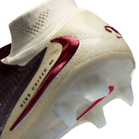 Nike Phantom 6 montante United 3 Elite FG rouge blanc