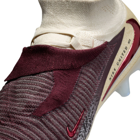Nike Phantom 6 montante United 3 Elite FG rouge blanc