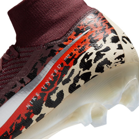 Nike Air Zoom Mercurial Superfly 10 United 3 Elite FG rouge blanc