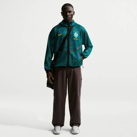 Veste survêtement Brésil anthem vert