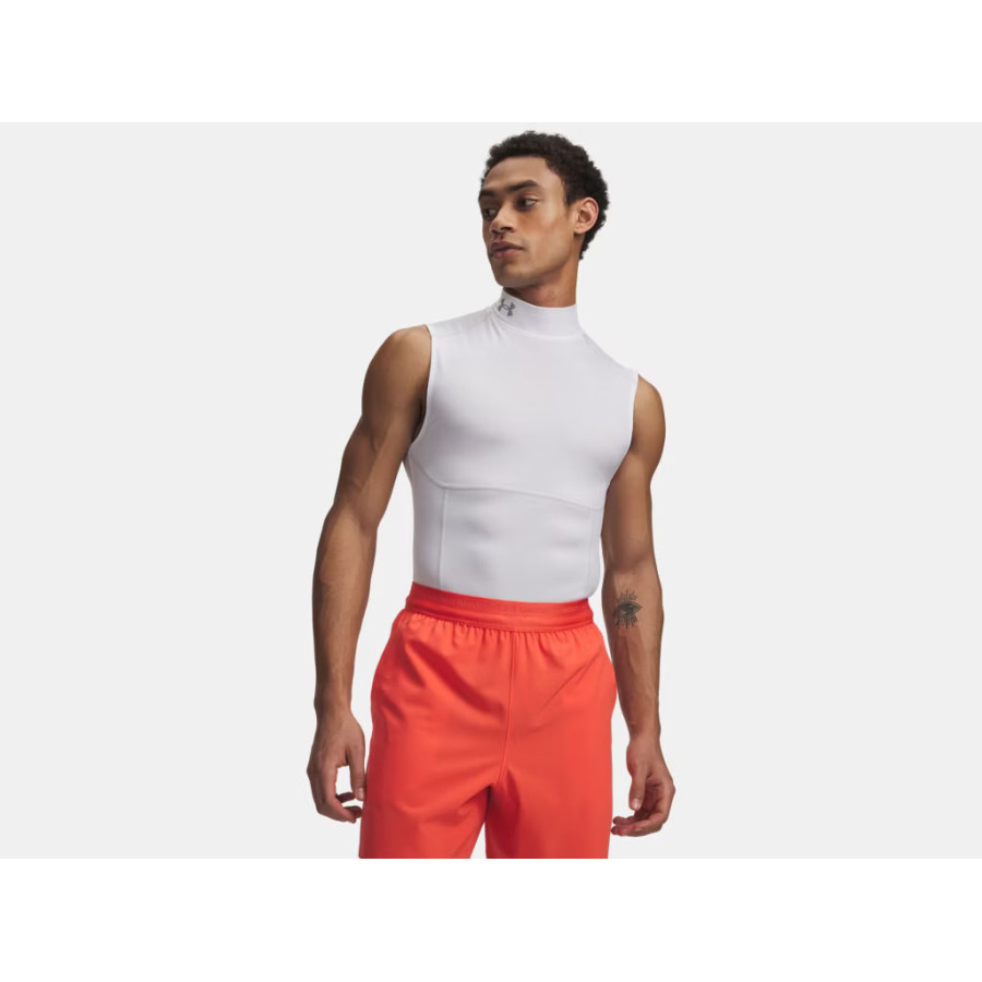 Débardeur compression Under Armour blanc