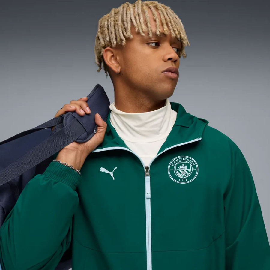 Veste survêtement Manchester City Tech Woven bleu