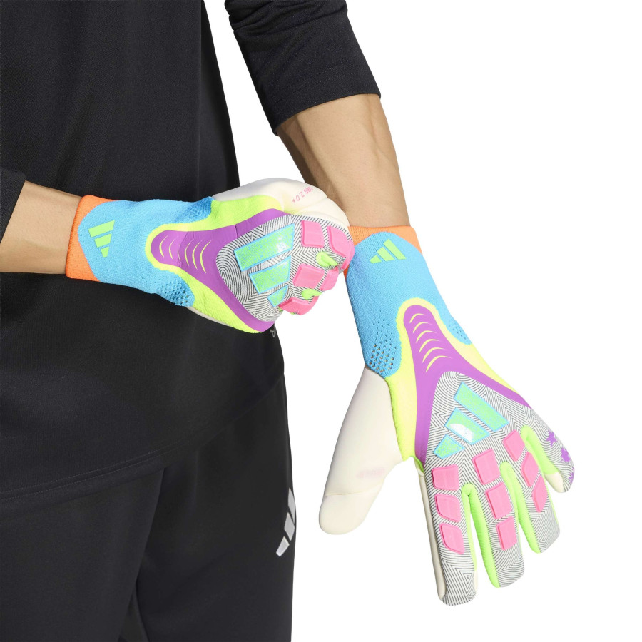 Gants gardien adidas Predator GL Pro bleu rose