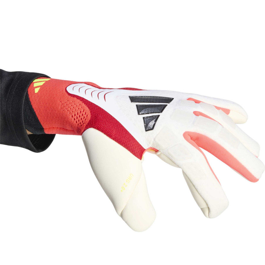 Gants gardien adidas Predator GL Pro blanc rouge