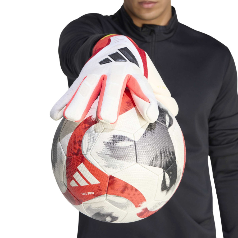 Gants gardien adidas Predator GL Pro blanc rouge