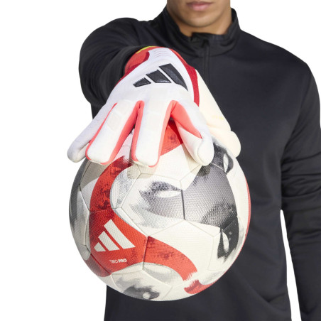 Gants gardien adidas Predator GL Pro blanc rouge