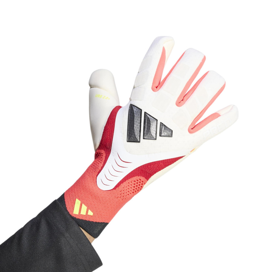 Gants gardien adidas Predator GL Pro blanc rouge