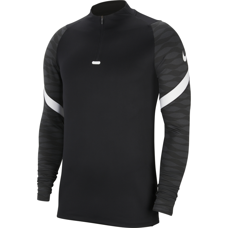 Sweat zippé Nike Strike noir blanc