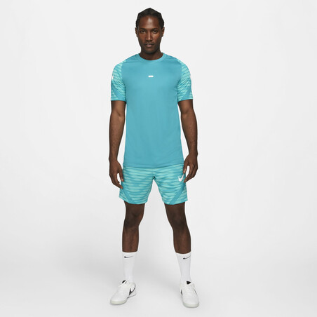 Short entrainement Nike Strike bleu vert