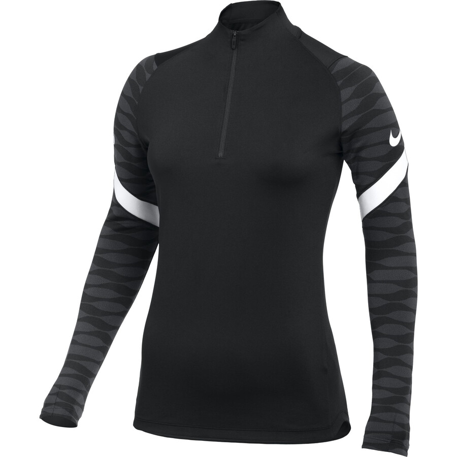 Sweat zippé Femme Nike Strike noir blanc