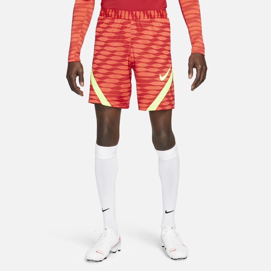 Short entraînement Nike Strike rouge jaune 2021/22