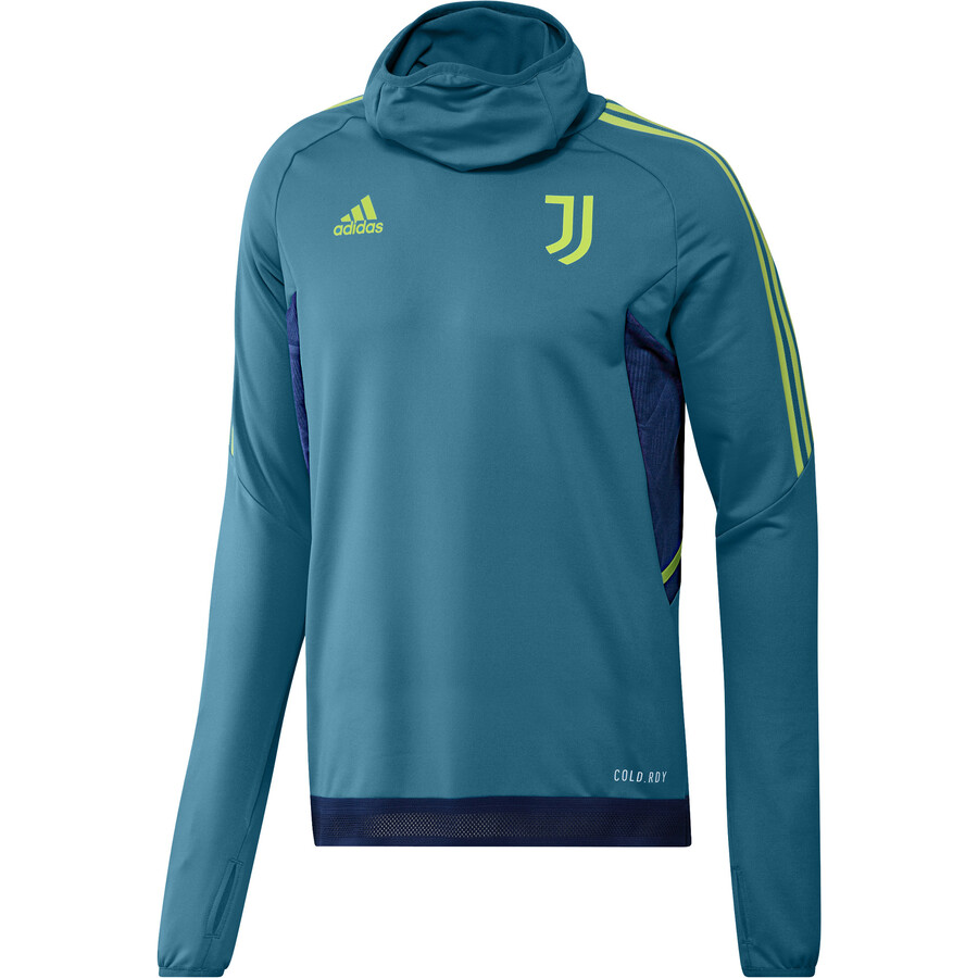 Sweat col montant Juventus bleu jaune 2022/23