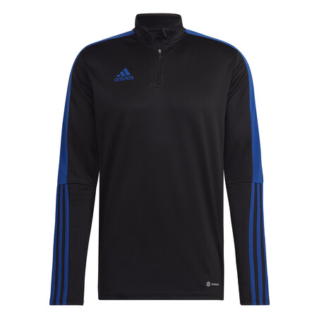 Sweat zippé adidas Tiro noir bleu