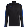 Sweat zippé adidas Tiro noir bleu