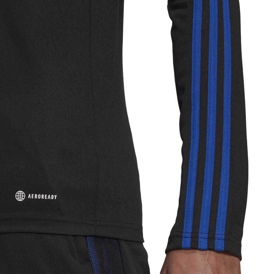 Sweat zippé adidas Tiro noir bleu